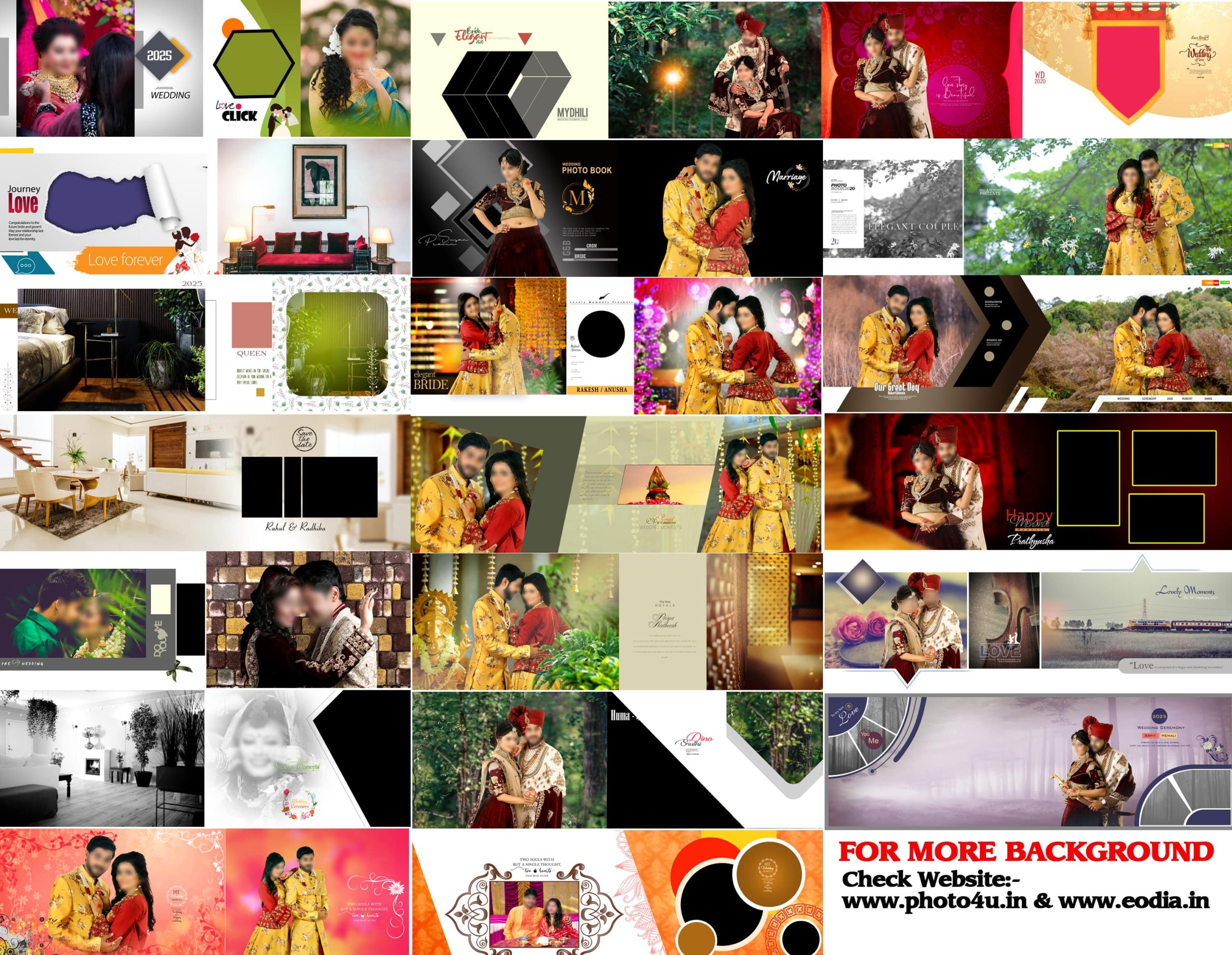 Pack7=Letest Wedding Album Design 12×36 2021 28Gb(400+ Page) & Png (230 ...