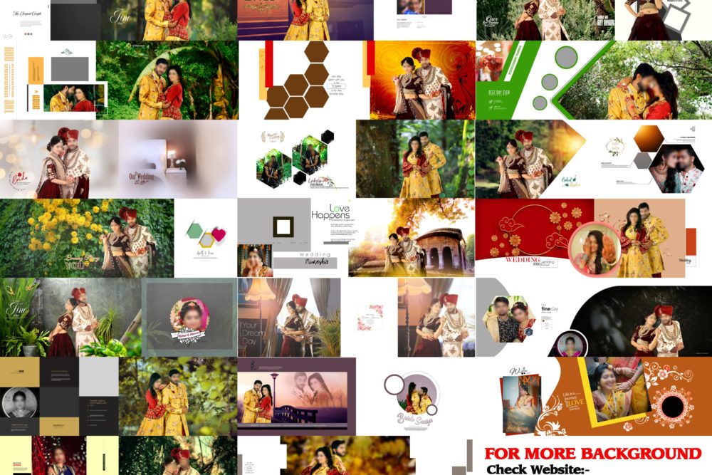 Pack7=Letest Wedding Album Design 12×36 2021 28Gb(400+ Page) & Png (230+ Mask & Corner)